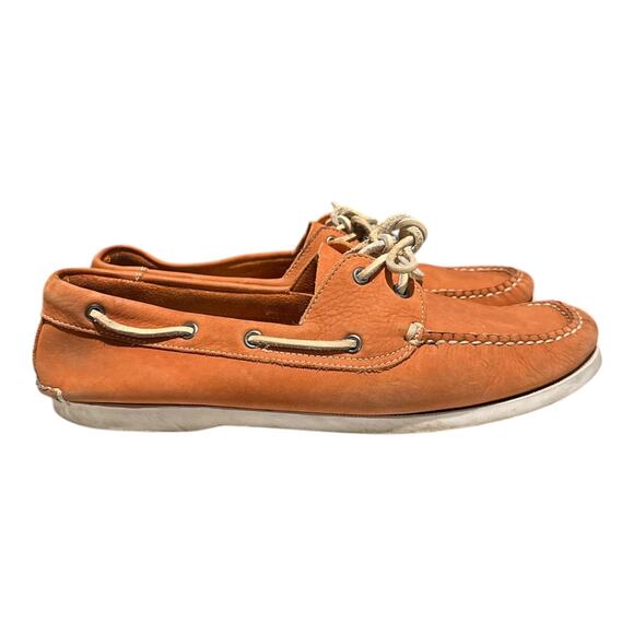 1901 Nordstrom Boat Shoes Orange Leather Men’s 10.5 M main image 8
